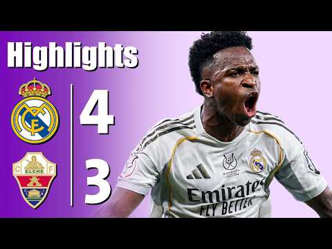 레알 마드리드 vs 엘체 4-3 - 모든 골 및 하이라이트 - 2026
