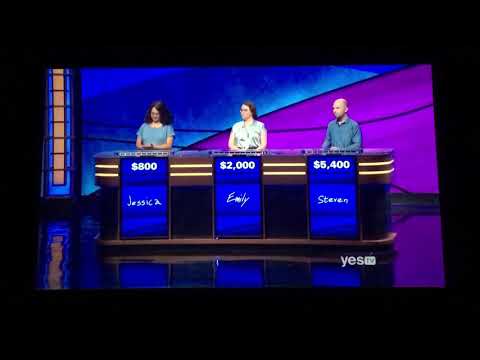Jeopardy, Jessica Garsed Day 3 - 1st Daily Double (10/9/19)