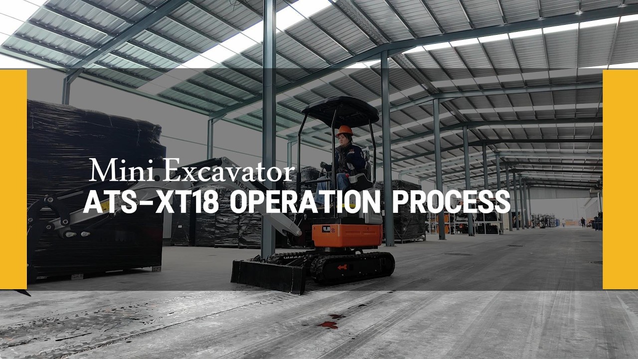 Factory Real Shoot: ATS-XT18 Mini China Excavator Operation Process