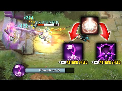 Super Sonic Death Ward Attack speed [Penitence +120 Attack speed] + Aghanim's shard