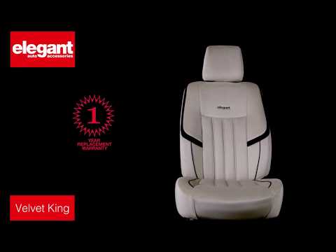 Front & back king velvet fabric car seat cover