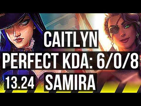 CAITLYN & Lux vs SAMIRA & Blitzcrank (ADC) | 6/0/8, Dominating | KR Diamond | 13.24