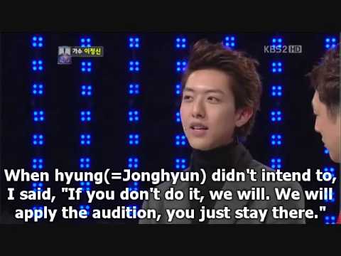 121225 Jungshin talked about himself & CNBLUE [engsub]