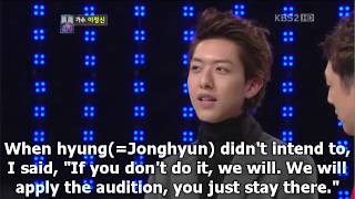 121225 Jungshin talked about himself & CNBLUE [engsub]