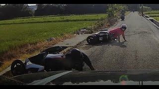 【車禍影片】 泥土很滑（2022.08.09 雲林縣斗六市文生路