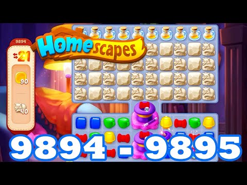Homescapes Level 9894 - 9895 HD 3 - match puzzle game | Gameplay Walkthrough | android | GameGo Game