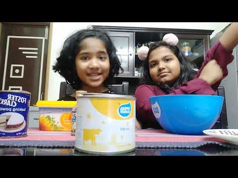 Baking a cupcake with aribah! Part-1