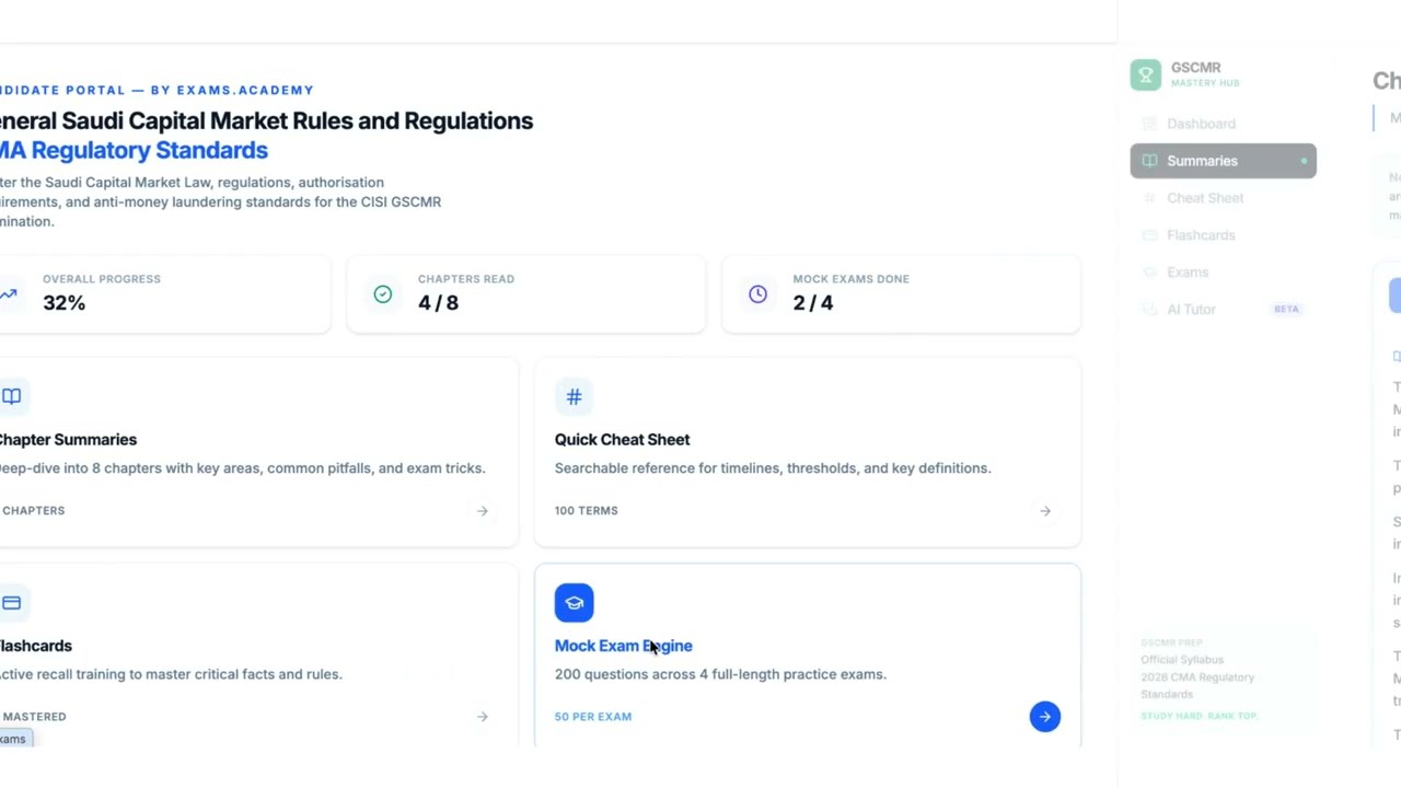 Preview of General Saudi Capital Market Rules and Regulations CME-1B