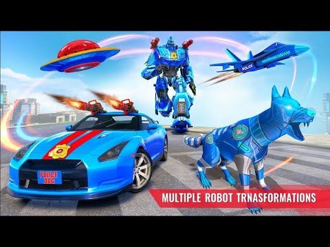 Grand Police Robot Dog Transform Car Robot Games The Game Storm Studios Gameplay