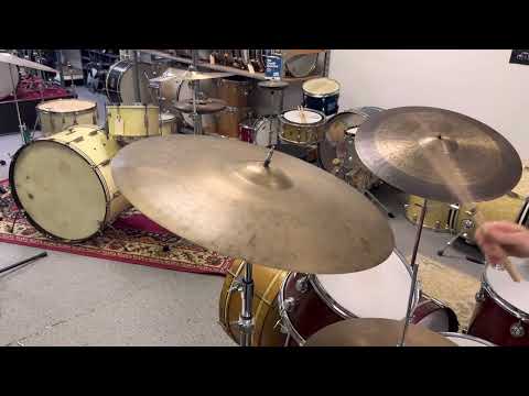 1950s Zildjian A 24" Big Stamp Ride Cymbal 3253g