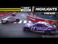 Alex Bowman spins in Turn 11 after contact with Denny Hamlin