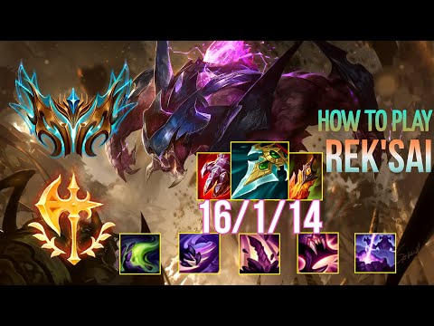 RANK 1500LP CHALLENGER Guides How to Play Rek'Sai Jungle & Carry + Best Build/Runes Season 12