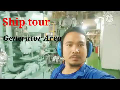 Ship Engine room .. Generator Area.