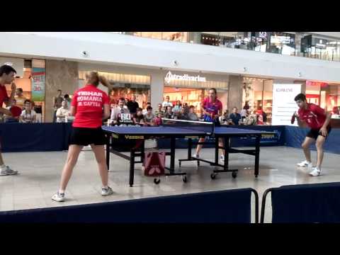 Meci demonstrativ Palas Mall Iasi Ciolan Vlad /Elizabeta Samara vs Vasilache Sebastian/Maria Gaftea