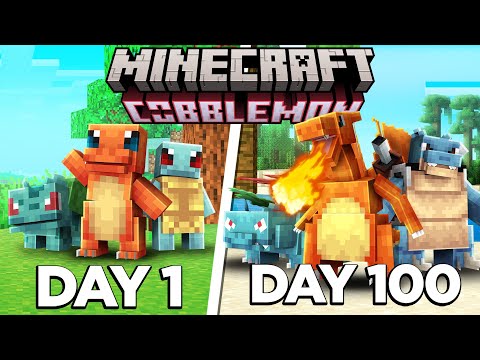 I Survived 100 Days in HARDCORE Minecraft Cobblemon… Here’s What Happened!
