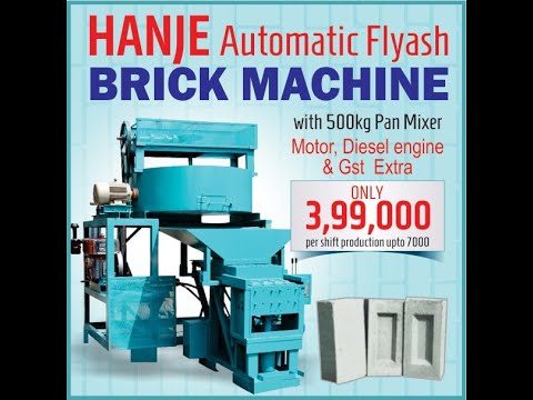 India's Top Selling Diesel / Electric Operated Automatic Fly Ash Brick Making Machine