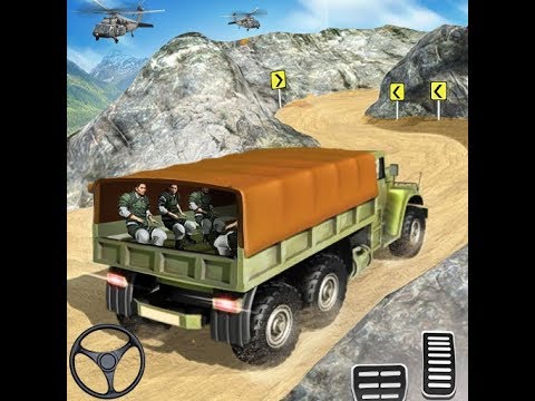 Offroad US Army Vehicle Driving