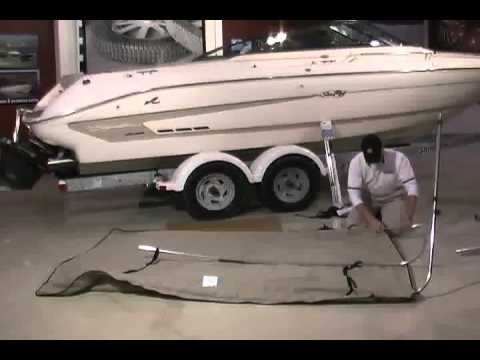 How to assemble a Taylormade Bimini Top Fabric to Frame - iboats.com