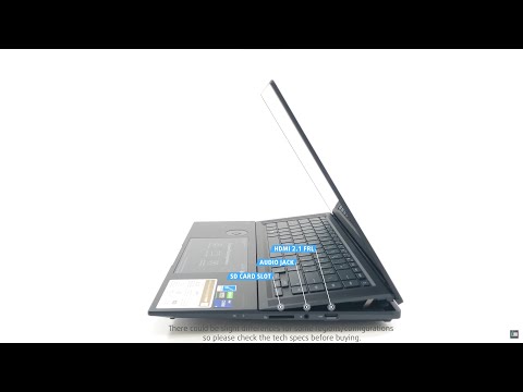 🔄 ASUS Zenbook Pro 16X OLED (UX7602) - Ports info and 360º look