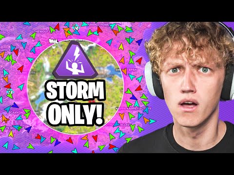 I Got 100 Players To Stay In THE STORM The Entire Game! (Craziest Tournament)