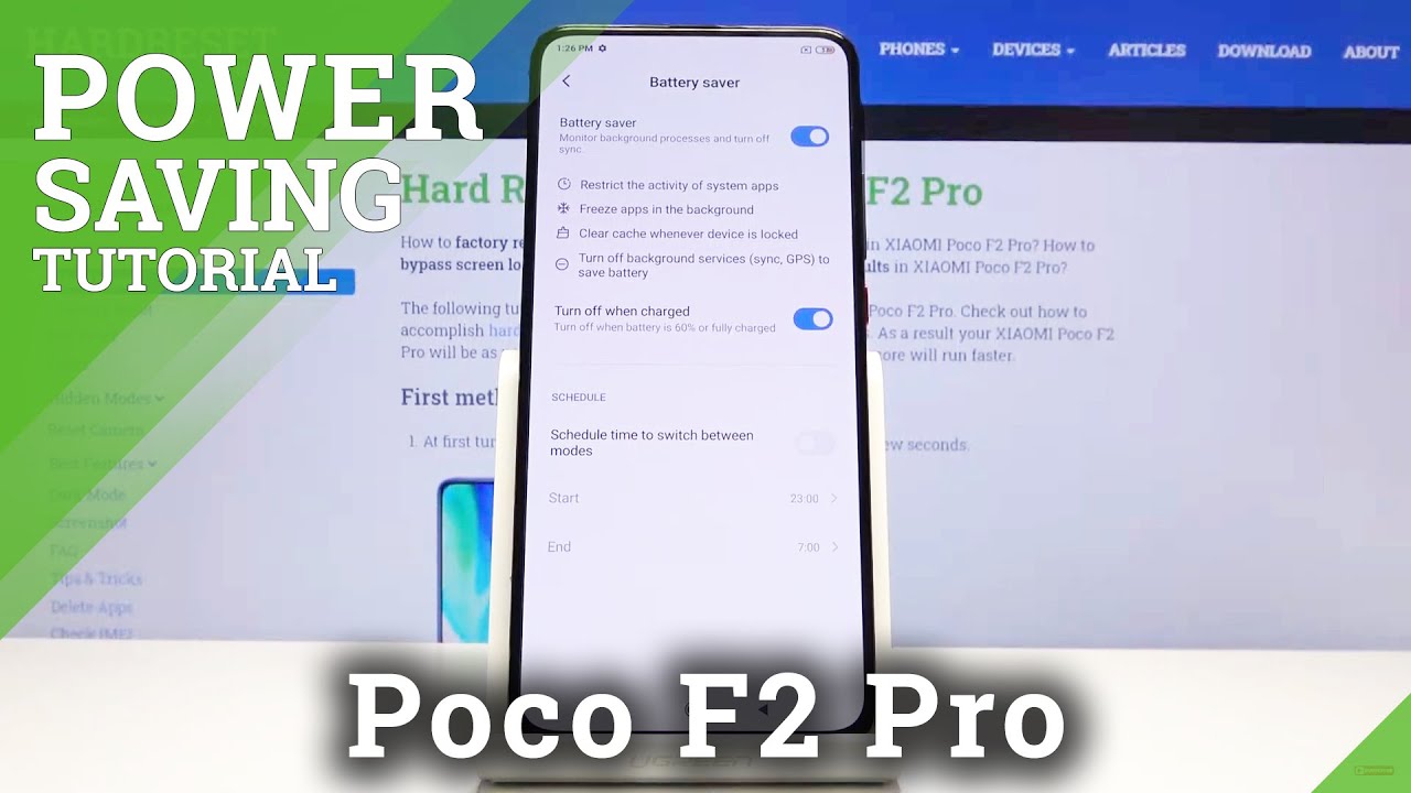 How to Activate Power Saving Mode in Xiaomi Poco F2 Pro?