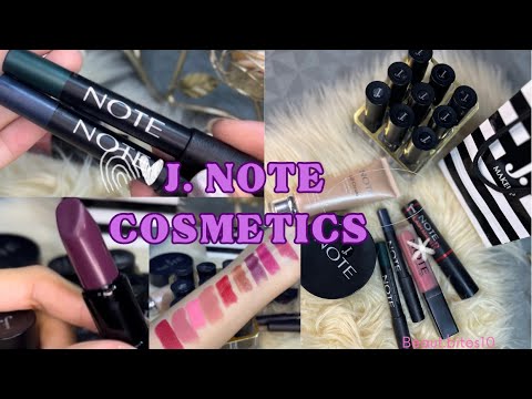 J. NOTE COSMETICS | one brand review| rich colour lipsticks swatches!!!