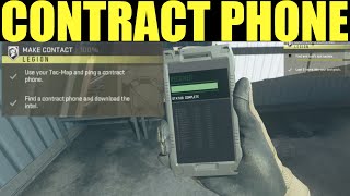 use your tac map and Ping a contract phone - Ping a contract phone and download the intel (Dmz)