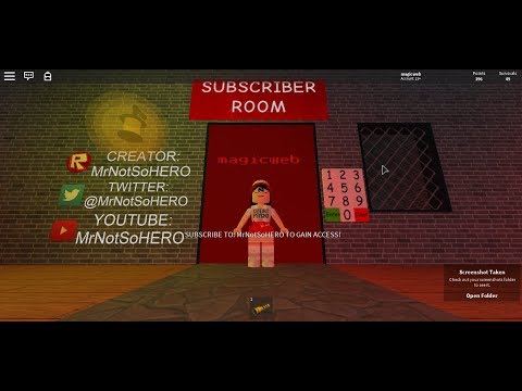 MrNotSoHERO's subscriber code in The Scary Elevator| (2018)