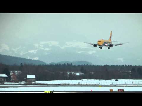 Europe Airpost Boeing 737-39M(QC) landing Salzburg Airport (SZG/LOWS) HD