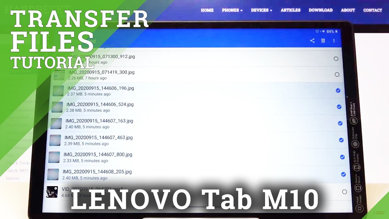 How to Transfer Files in LENOVO Tab M10 – Copy Media