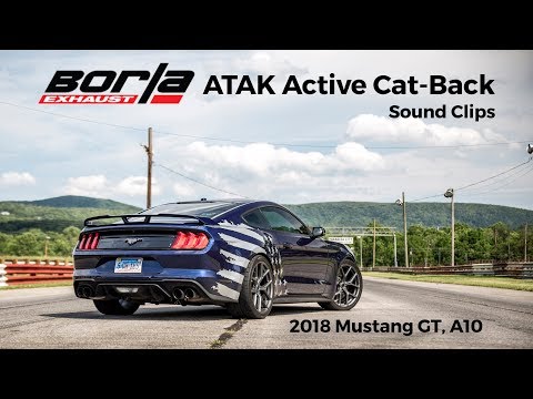2018 Mustang GT - Borla ATAK Active Cat Back Exhaust Sound Clips