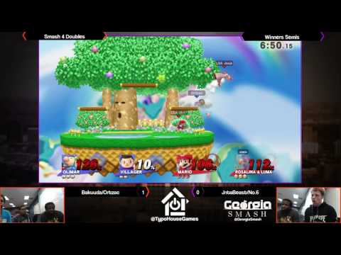 Bearly Monhthly 4/1/17 - Bakuuda/Ortzac vs JntaBeast/No.6 - Smash 4 Doubles Winners Semis