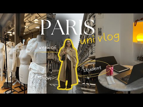 PARIS UNI VLOG | one week of a fashion student, Marangoni university