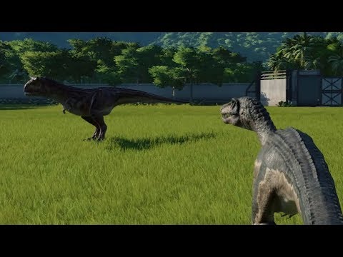 Carnotaurus VS Baryonyx - Jurassic World Evolution