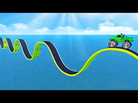 Impossible Wave Bridge Crossing Cars Vs Deep Water - BeamNG.Drive Challenge