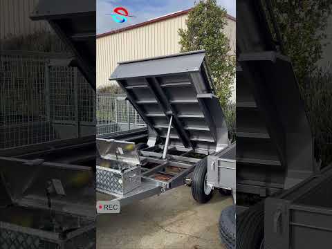 Trailer tipping system hydraulic dump trailer telescopic cylinder and power unit kit