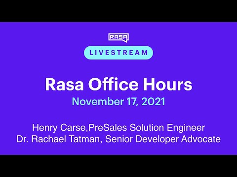 Rasa Office Hours: Henry Carse, PreSales Solution Engineer