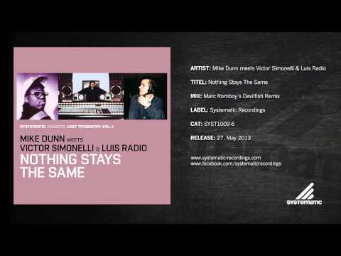 Mike Dunn - Nothing Stays The Same (Marc Romboy's Devilfish Remix)