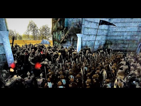Woodland Realm & Gondor Defend Cair Andros - Total War Attila Submod The Dawnless Days - Battle