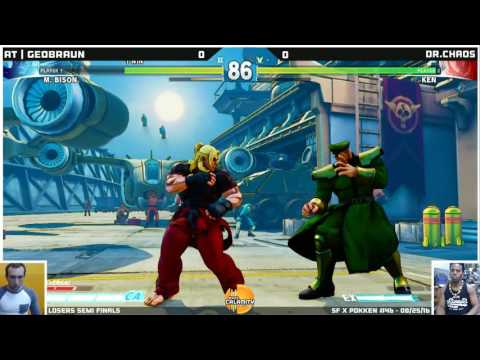 SFxP #46 | AT | Geobraun (M.Bison) vs Dr.Chaos (Ken) - Losers Semi Finals - SFV