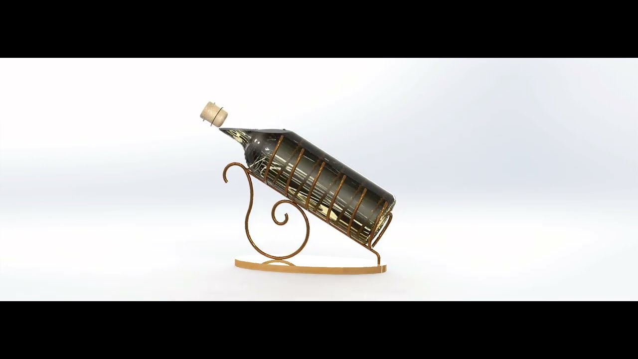 Bottle holder 3D 3D Model
