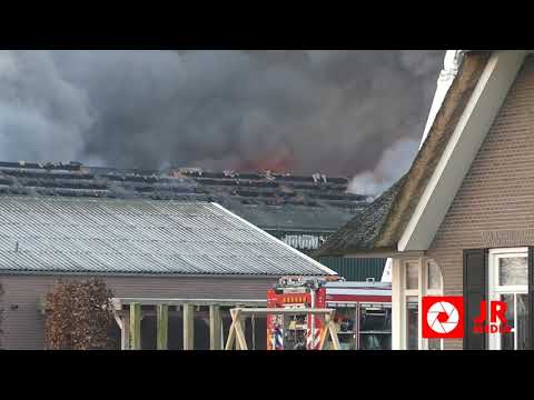 Grote brand in een Kippenschuur in #Woudenberg