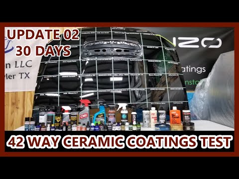 Ceramic Coating Wax Sealant Longevity Test - 42 WAY - UPDATE 02 - 1 MONTH UPDATE