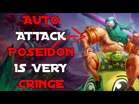 AUTO ATTACK POSEIDON IS BROKEN IN DUEL - Ranked Duel - Smite