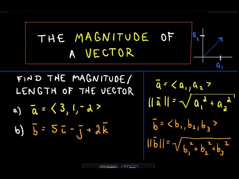 Vectors - Finding Magnitude or Length
