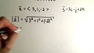 Vectors - Finding Magnitude or Length