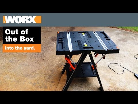WORX sulankstomas darbo stalas "Pegasus" WX051 78x63cm video