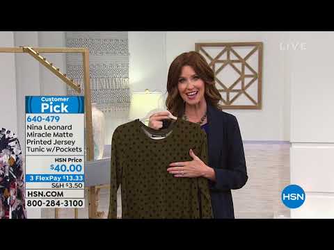 HSN | Nina Leonard Fashions 12.28.2018 - 05 AM