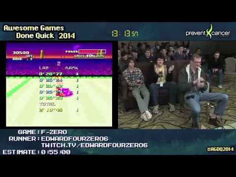 F Zero SPEED RUN 0 44 49    Master GP Fire Stingray by EdwardFourZERO6 #AGDQ 2014 SNES