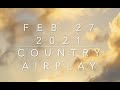 Billboard Top 60 Country Airplay Chart Feb 27 2021